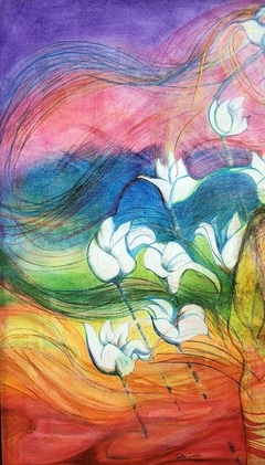 Sigue siempre la señal / Lápiz color / 72 x 47 cm.
