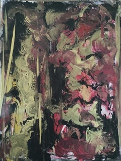 Sombra / Técnica mixta acuarela y acrílico sobre papel / 26.3 x 21.4 cm