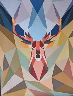 El venado de la Punta Óleo sobre lienzo 60 x 80 cm
