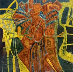 Vudú african / 2017 / Óleo sobre lienzo / 100 x 100 cm. / $1500