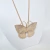 Colar Borboleta - Banho de ouro - Schatz 