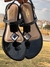 Rasteira Izabella Fashion Enfeite Abs Preto Cristal na internet