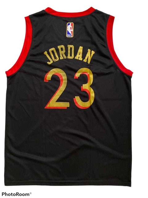 Regata NBA Chicago Bulls Preta e vermelha