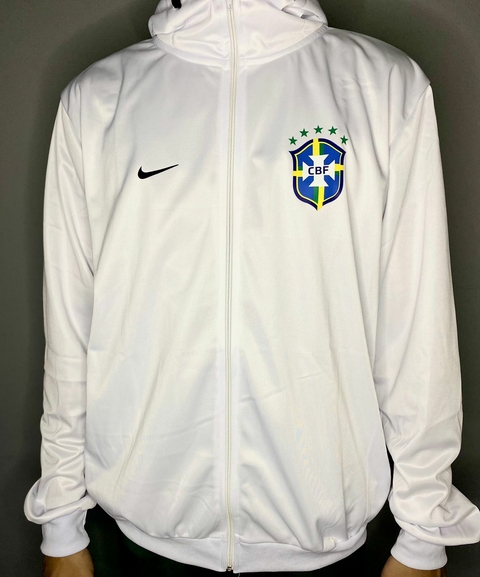 Jaqueta Corta Vento Brasil Branca
