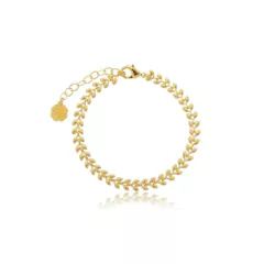 Pulseira design folhas