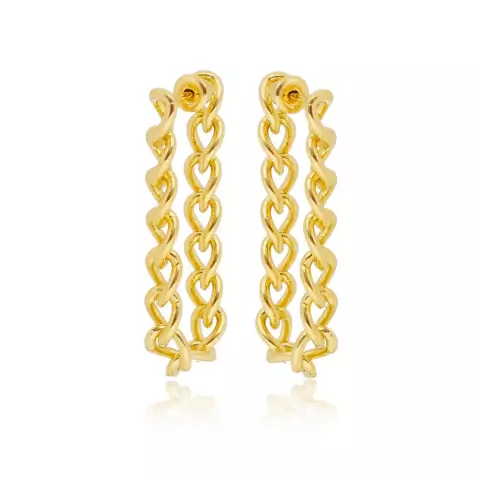 Brincos corrente groumet.