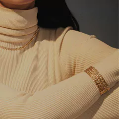 Pulseira design folhas na internet