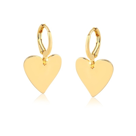 Brincos click corações.