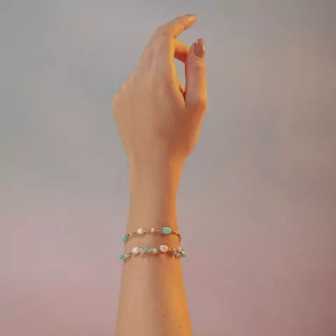 Pulseira jade turquesa