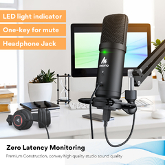 MAONO AU PM401 Microfono Condenser USB Kit Completo - EL BUNKER DEL BATERO