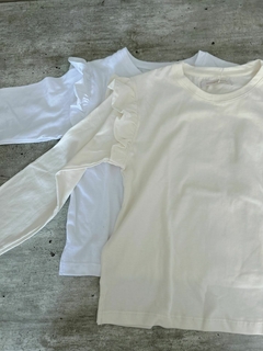Remera volados manteca - comprar online