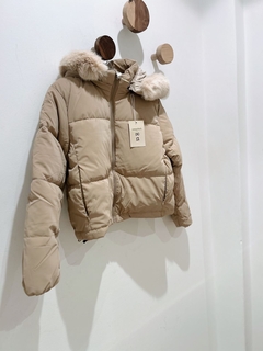 Campera inflable beige - comprar online