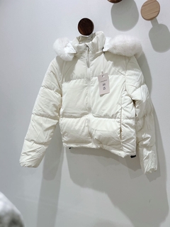 Campera inflable blanca - santa paciencia