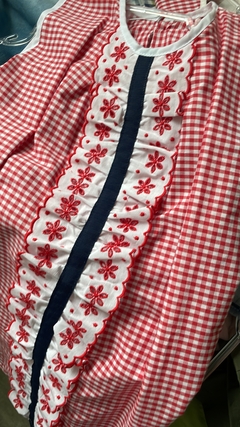 vestido cuadrille y brodery - comprar online