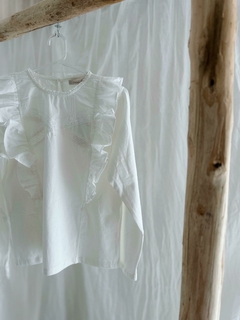 Remera bordado blanca - comprar online