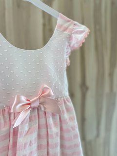Vestido plumeti rosa