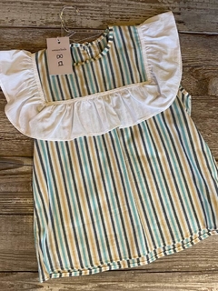 Camisola Rayas con volado - comprar online