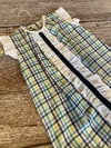 Vestido cuadrillé volado c verde