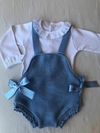 Conjunto hilo moños azul