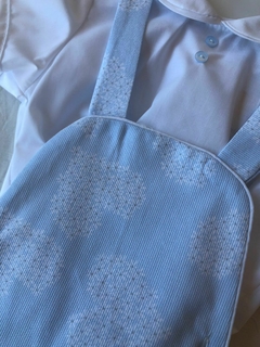 Conjunto bombachudo celeste corazones - comprar online