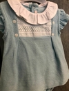 Conjunto punto smock turquesa