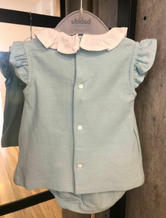 Conjunto punto smock turquesa - comprar online