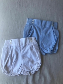 Bombachudo pique celeste con botones - comprar online