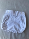 Bombachudo pique blanco con botones