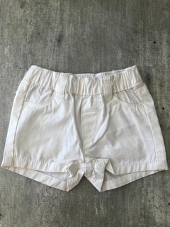 Short jean blanco