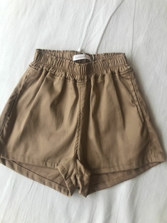 Short gabardina camel - santa paciencia