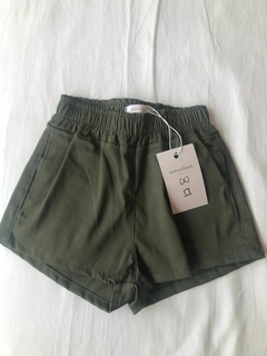Short gabardina verde - comprar online
