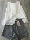 Short tusor gris