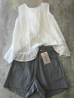 Short tusor gris