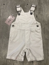 Jardinero jean blanco