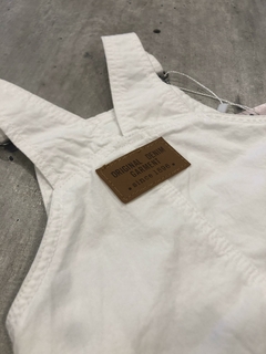 Jardinero jean blanco - comprar online
