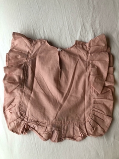 Camisa volado rosa viejo - comprar online