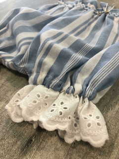 Bombachudo celeste puño broderie - comprar online