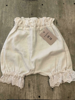 Bombachudo blanco puño broderie