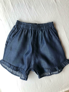 Short azul volados