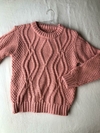 Sweater tejido rosa