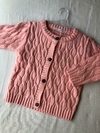Saco tejido ochos rosa