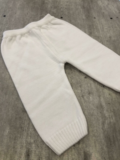 Pantalon tejido blanco