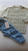 Sweater rombo beige