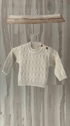 Sweater rombo beige - comprar online