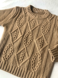 Sweater cadenas camel