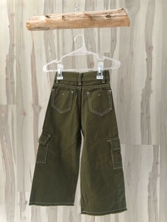 Jean wide leg verde - santa paciencia