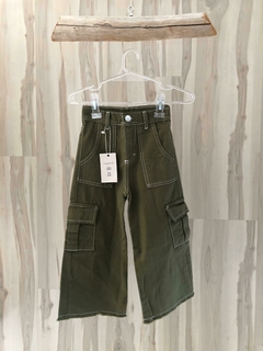 Jean wide leg verde