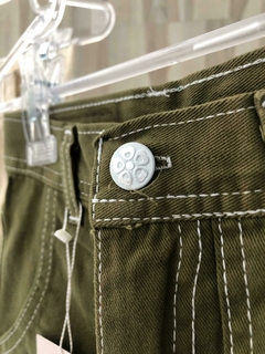 Jean wide leg verde en internet