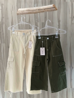 Jean wide leg verde - comprar online