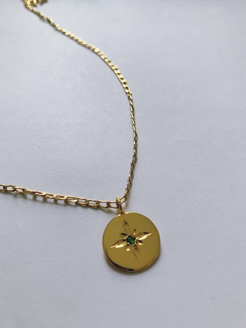 Collar Zibá • Verde • Oro